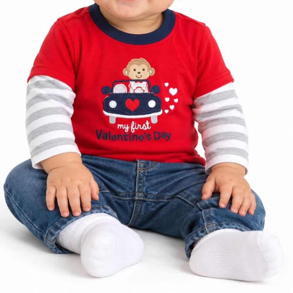 🔥5 for $30🔥 Carter’s Infant “My First Valentine’s Day” T-Shirt | 9M